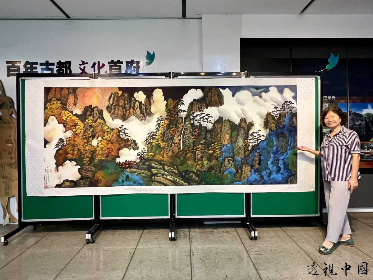 陳文珍「緣墨台南」展 以墨色流淌的水墨畫 展現生命與自然的美（圖：秘書處 提供）-透视中国