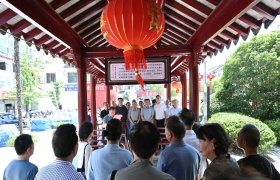 管仲铜像落成如东掘港博爱广场，管子文化研究传承硕果累累