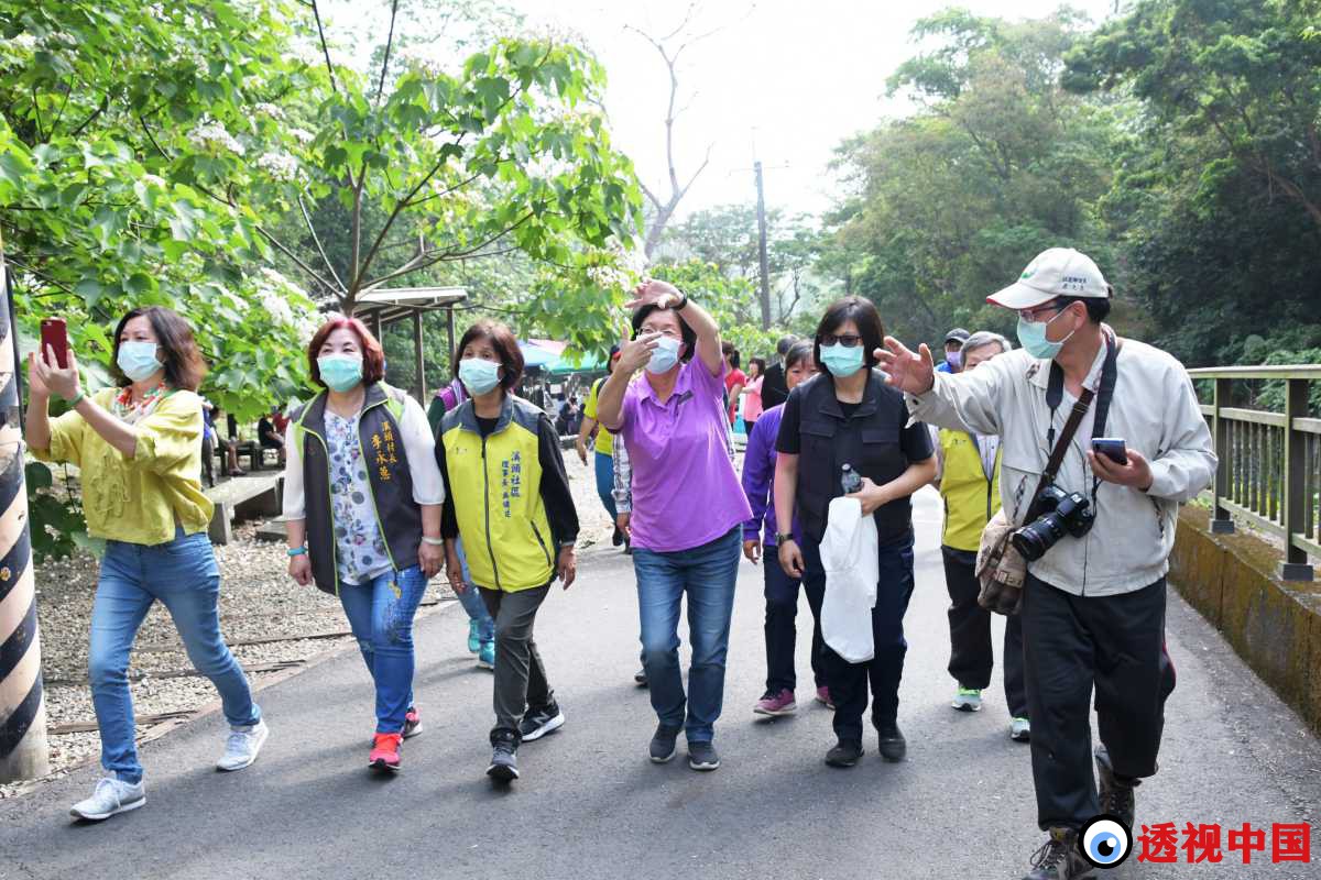 「挑水古道」赏桐花 走出户外登山健身（记者 陈建文 摄）-透视中国