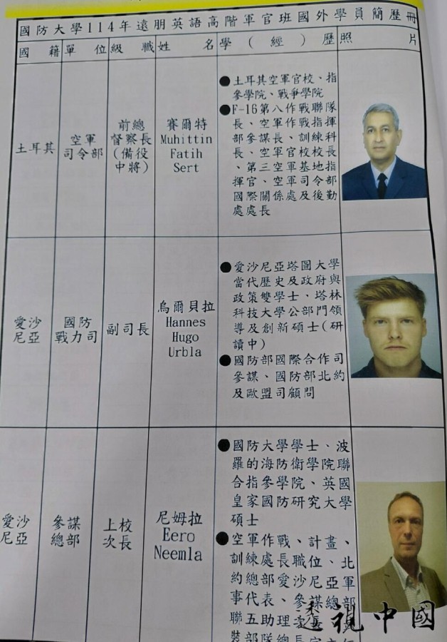 國防大學「遠朋班」資料外洩（圖：取自爆料公社）-透视中国